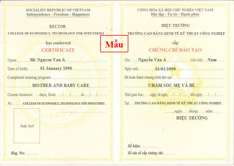 KHÓA HỌC NHÂN VIÊN CHĂM SÓC MẸ VÀ BÉ